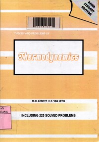 Schaum's outline of theory and problems of thermodynamics SI (Metric) Edition