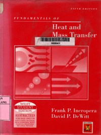 Fundamentals of heat and mass transfer 5th edition