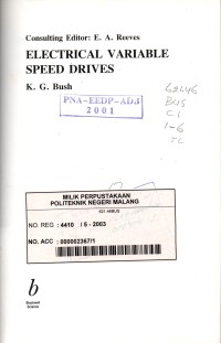 Electrical variable speed drives