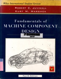 Fundamentals of machine component design 4th edition