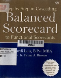 Step by step cascading blanced scorecard to functional scorecards