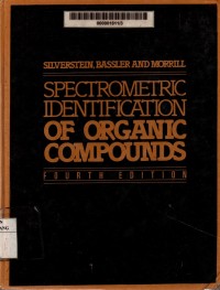 Spectrometric identification of organic compounds 4th edition
