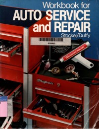 Workbook for auto service and repair