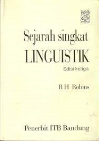 Sejarah singkat linguistik edisi 3
